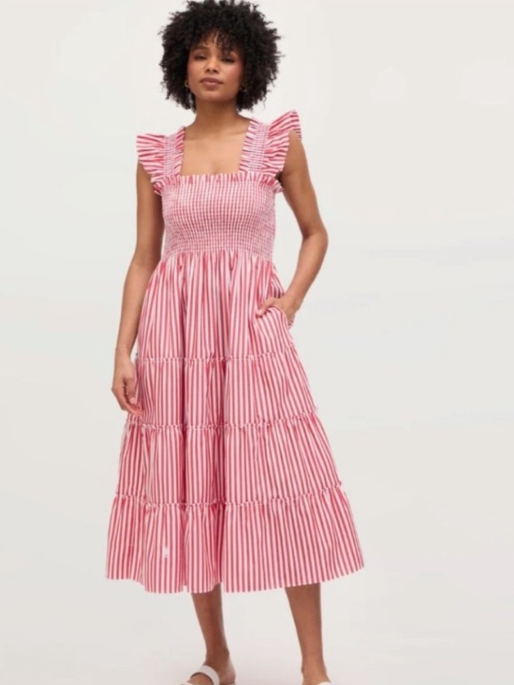 NWT Hill House - Ellie Nap dress - cherry stripe Size XXXS TN